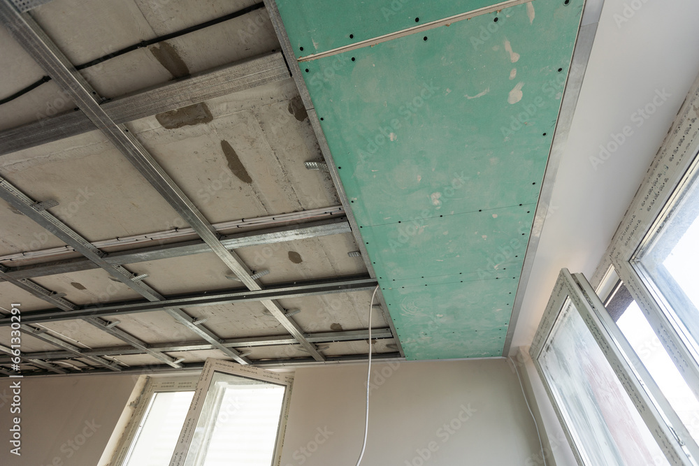 Obraz premium Bottom of the frame mounted ceiling