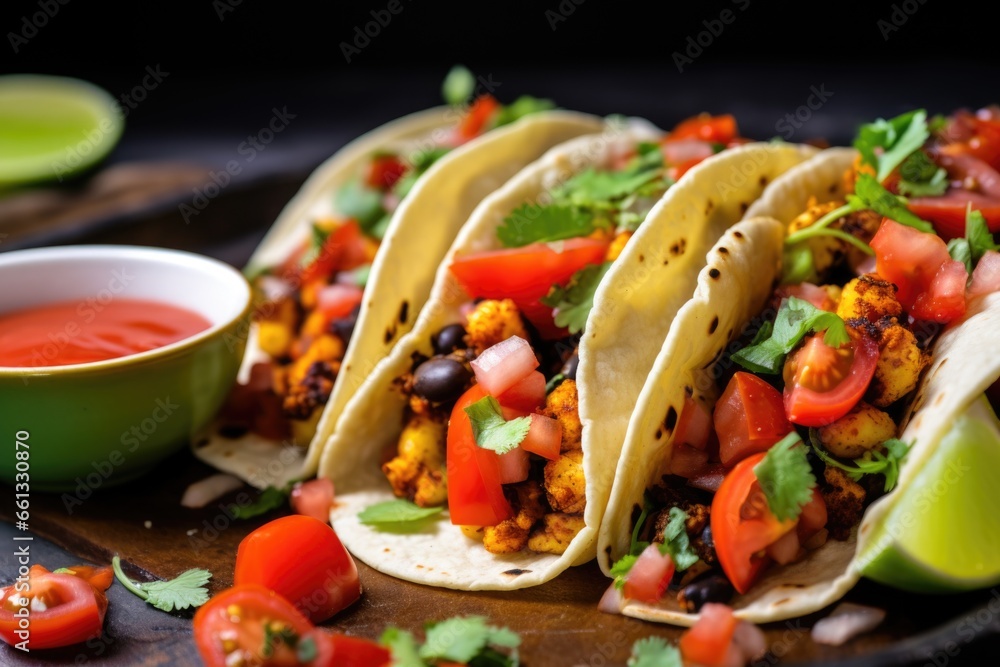 vegetarian taco filling of spicy roasted cauliflower vegetarian taco filling of spicy roasted cauliflower