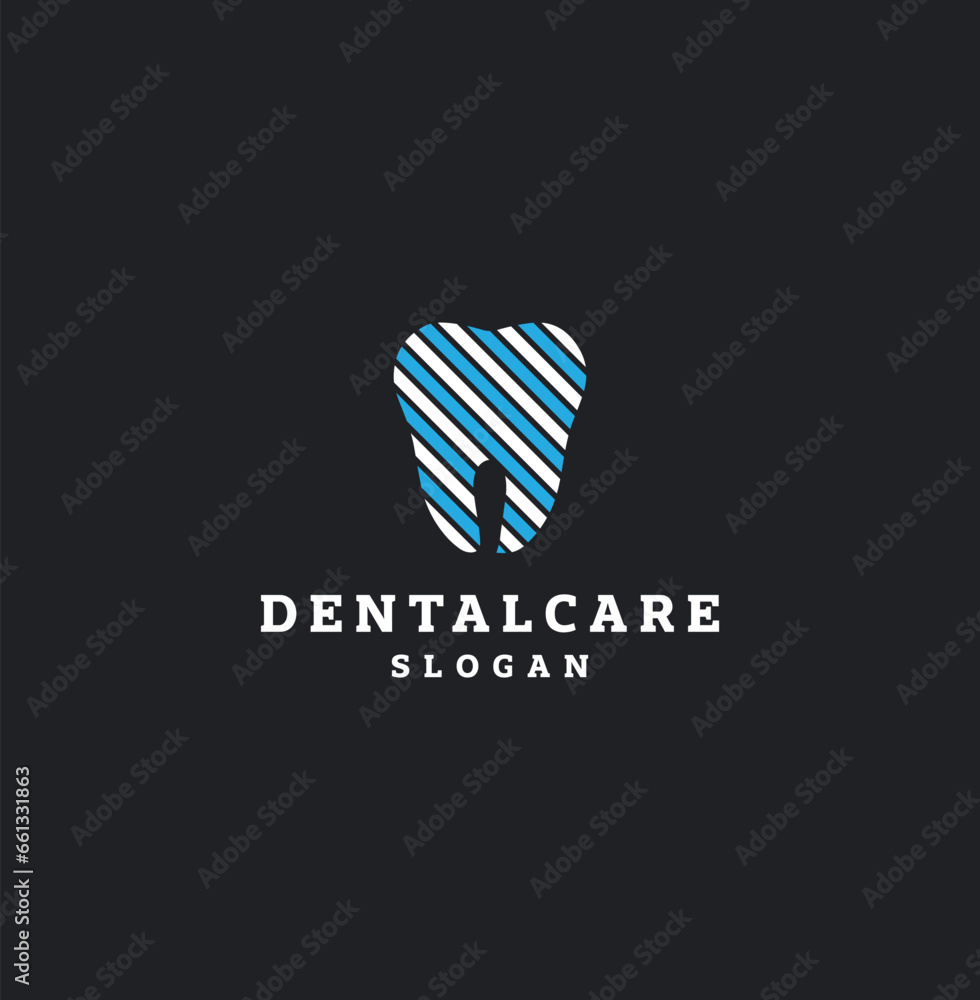 Free vector dentalcare logo linear style icon. Free vector dentalcare logo linear style icon.