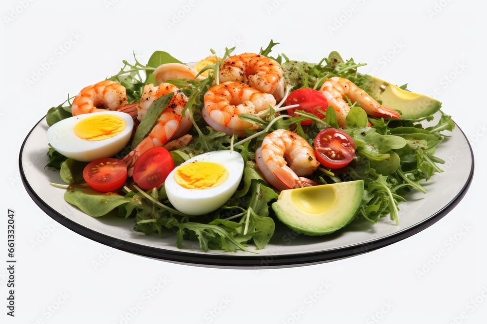 salad with shrimps and vegetables salad with shrimps and vegetables