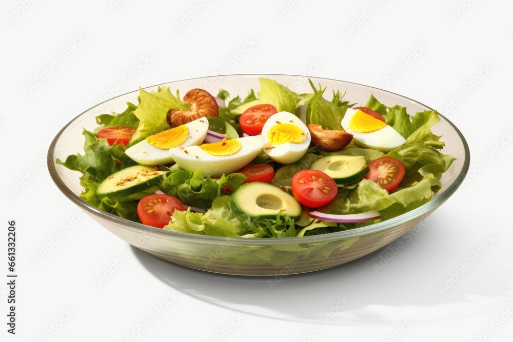 fresh vegetable salad in a bowl