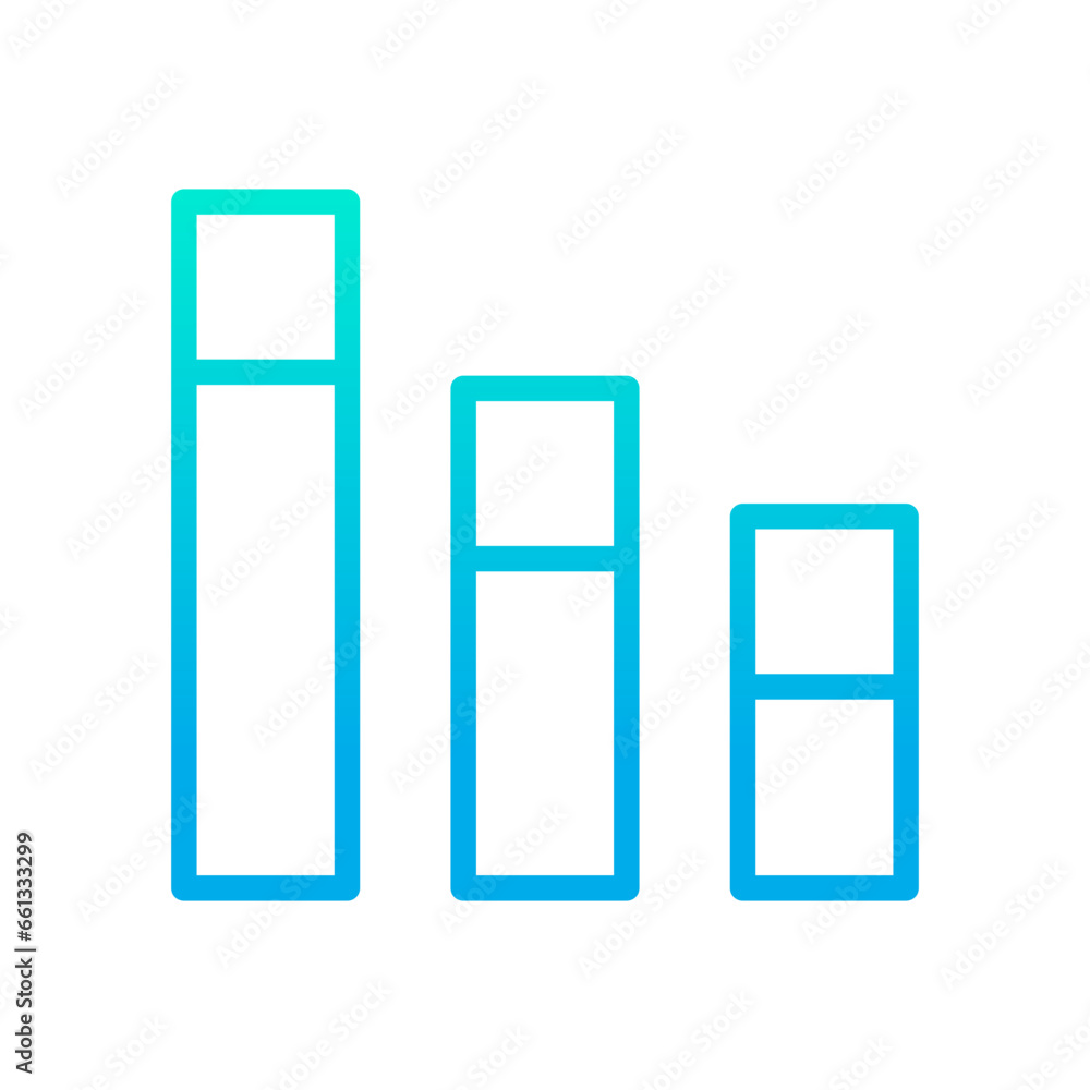 Outline gradient Analytics Icon Outline gradient Analytics Icon