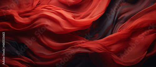 Red silk cloth surface background. Abstract textile fabric background