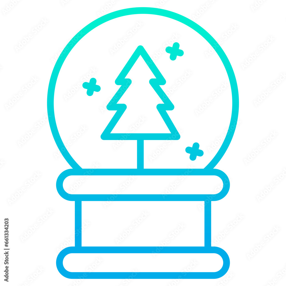 Outline gradient Crystal icon Outline gradient Crystal icon