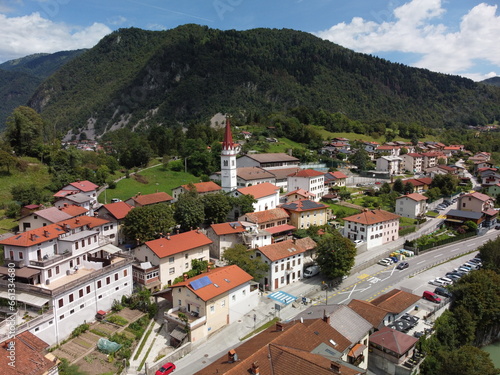 Most na Soči, Slovenia - drone footage.