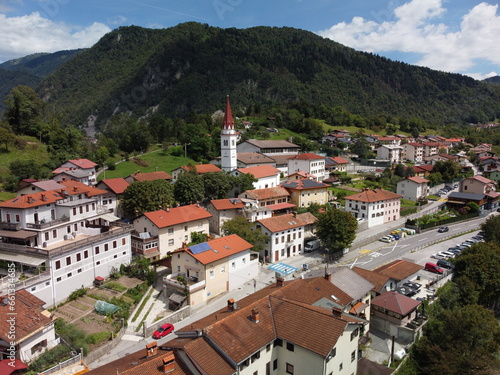 Most na Soči, Slovenia - drone footage.