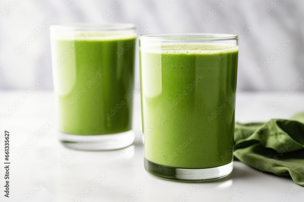 a kid-friendly smoothie made with spinach, banana, and milk a kid-friendly smoothie made with spinach, banana, and milk