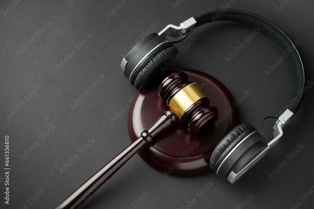 Music Copyright Laws Concept.