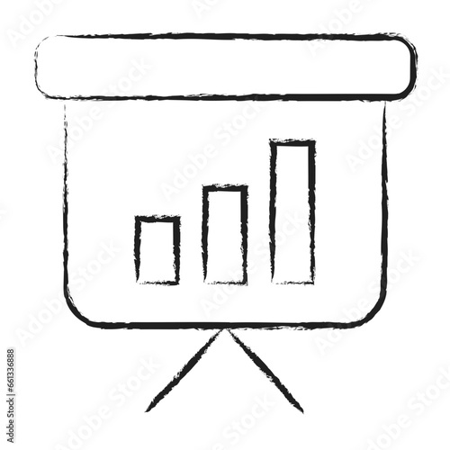 Hand drawn Graph Statistics Icon