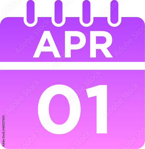 04-April - 01 Glyph Gradient Icon pictogram symbol visual illustration