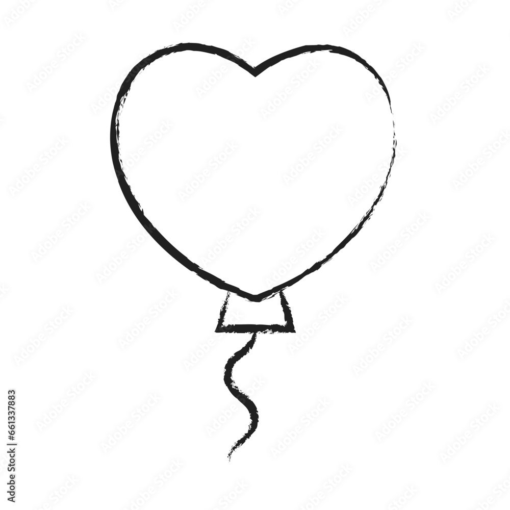 Hand drawn Balloon icon Hand drawn Balloon icon