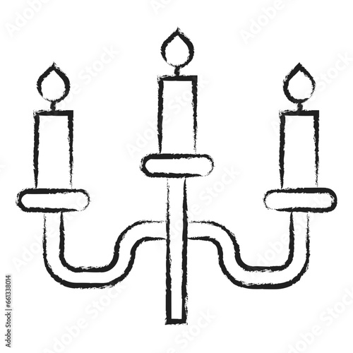 Hand drawn Candelabra icon