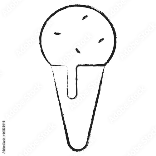 Hand drawn Ice cream icon