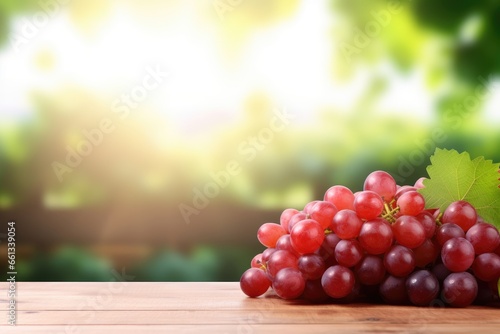 grapes on the table