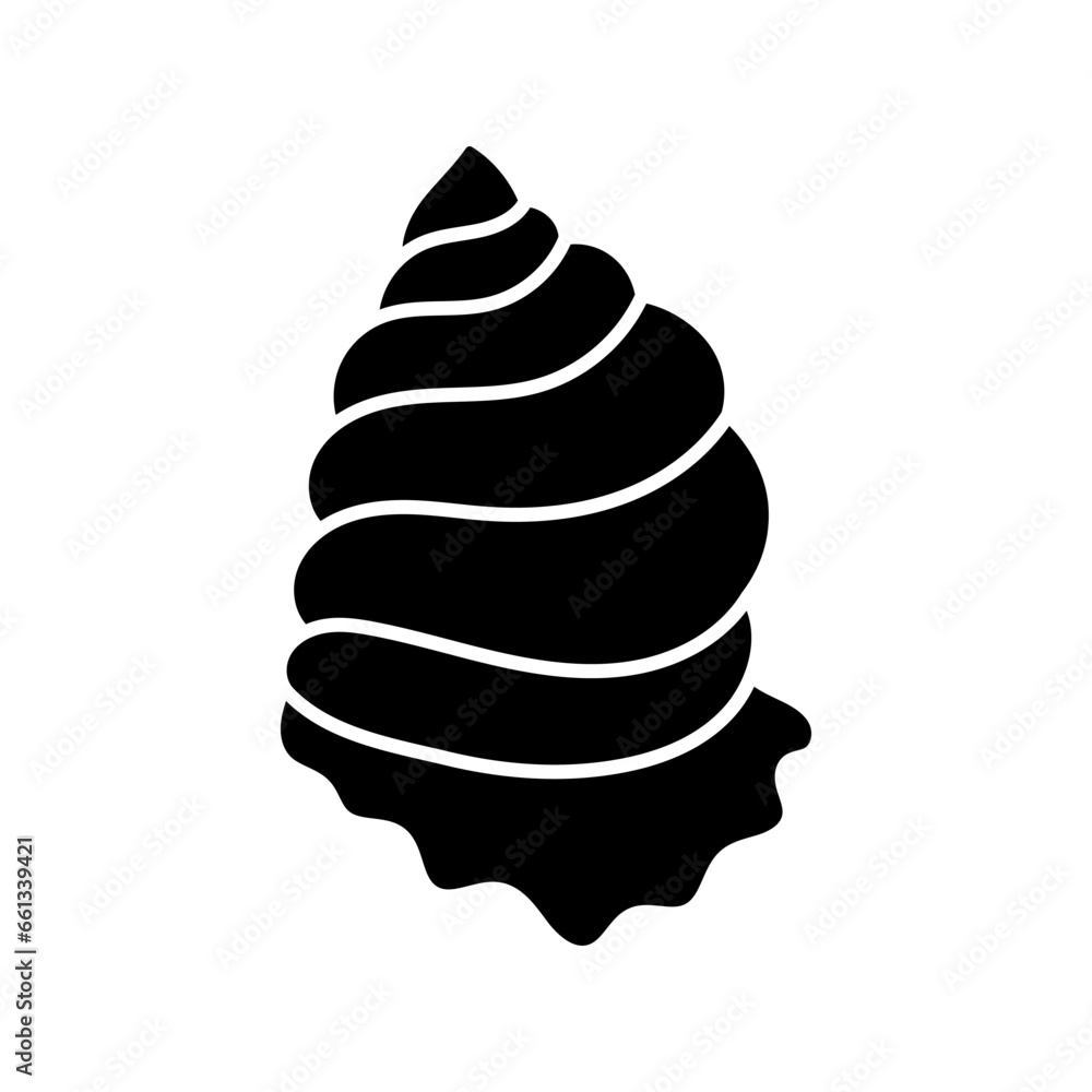 Seashell icon vector. Shell illustration sign. Sea life symbol or logo. Seashell icon vector. Shell illustration sign. Sea life symbol or logo.