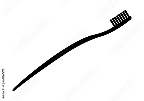 Toothbrush icon. Tooth brush symbol. Dental, hygiene, oral care concept. Vector illustration.