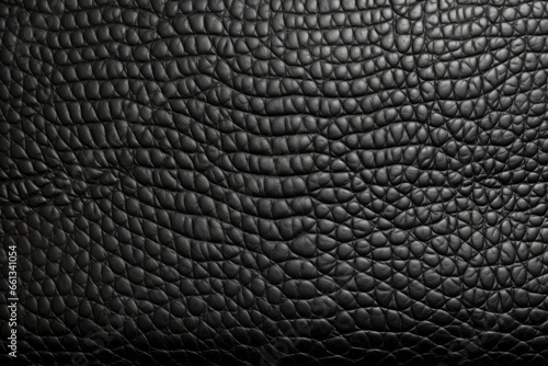 close-up shot of a black leather surface texture