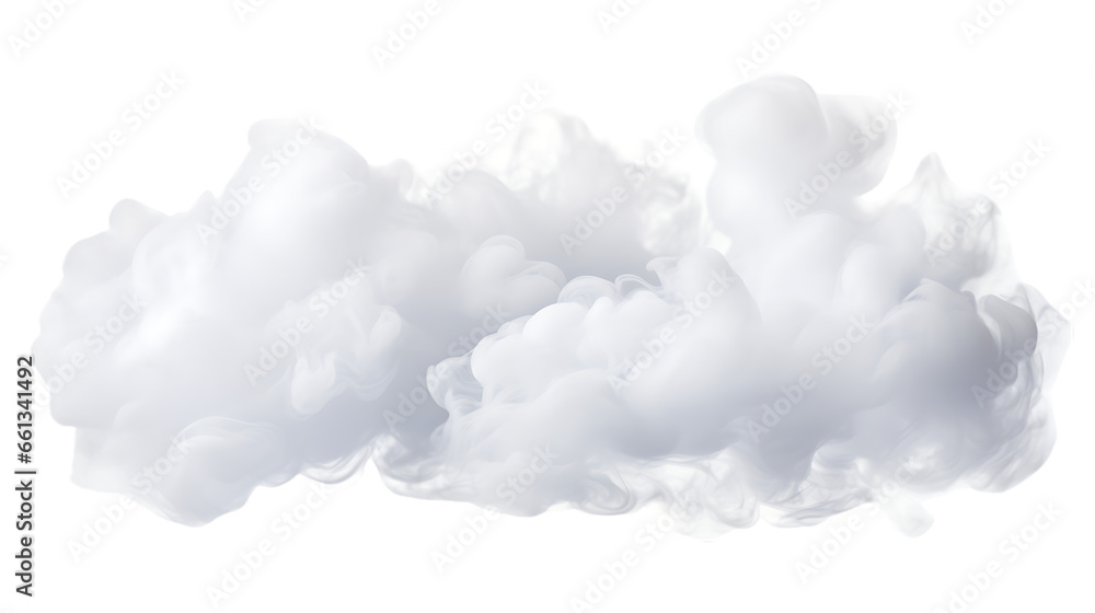 Moving Cloud Shapes Isolated on Transparent or White Background, PNG - obrazy, fototapety, plakaty 