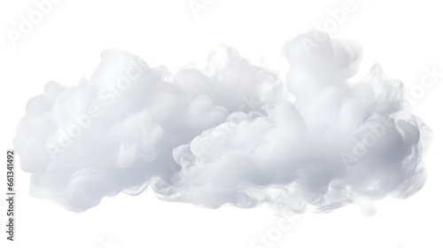 Moving Cloud Shapes Isolated on Transparent or White Background, PNG