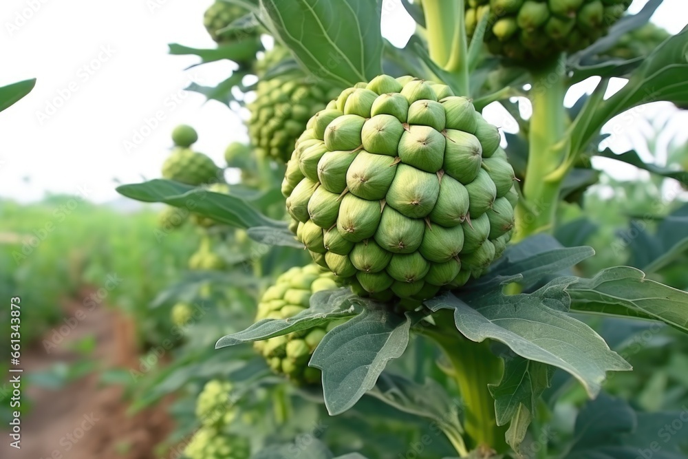 close-up of a artichoke plant with ripe artichokes ready for harvest close-up of a artichoke plant with ripe artichokes ready for harvest