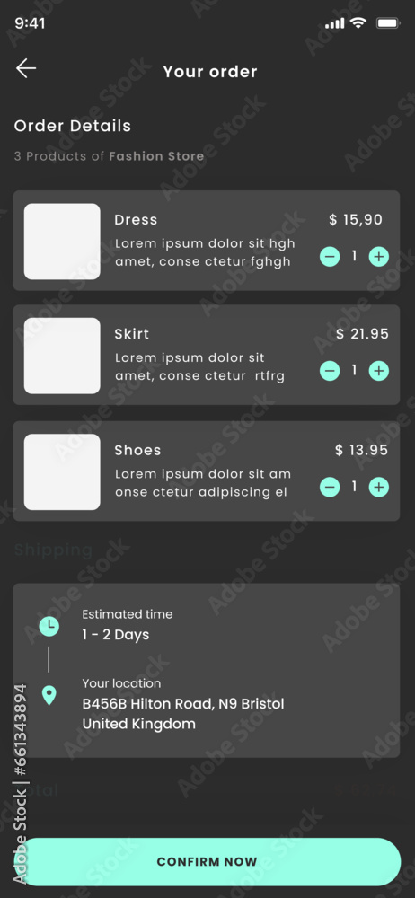 Fashion Dark Ecommerce, Clothes Black Shop and Tshirt Store Mobile App UI Kit Template Fashion Dark Ecommerce, Clothes Black Shop and Tshirt Store Mobile App UI Kit Template