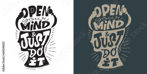 Cute funny hand drawn doodle lettering. T-shirt design, mug print.