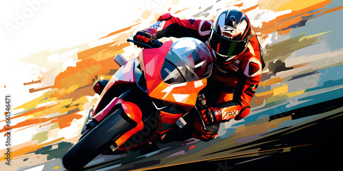 Poster background of moto GP  photo