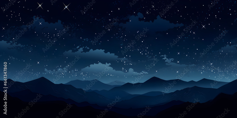 Night sky full of stars background