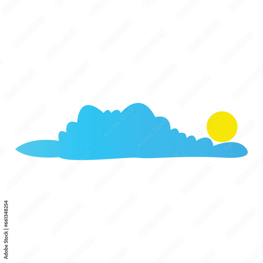Cloud template logo design with a modern and creative concept. Logo for business, emblem, company and brand.
