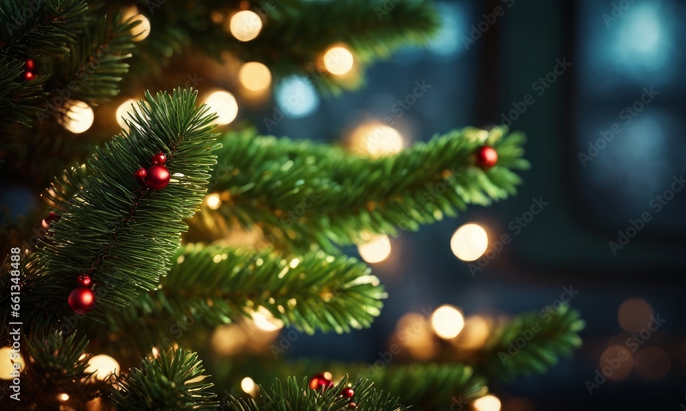 Christmas tree branches background, Generative AI Christmas tree branches background, Generative AI