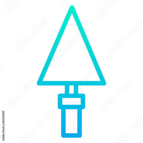 Outline Gradient Trowel icon