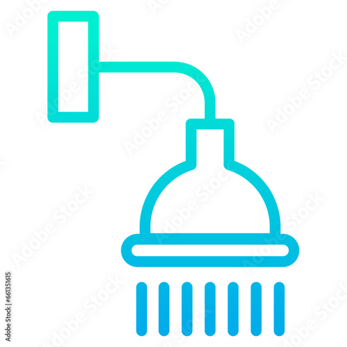 Outline Gradient Shower icon