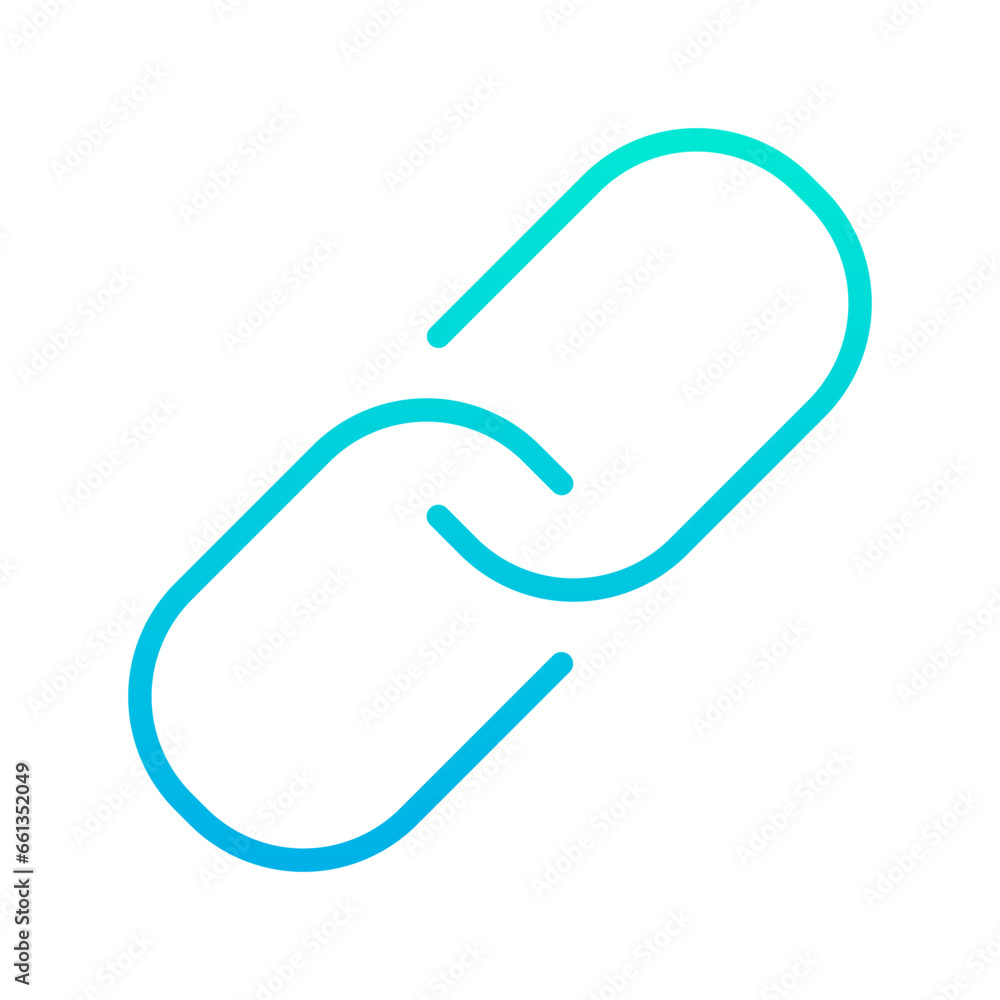 Outline Gradient Link icon Outline Gradient Link icon