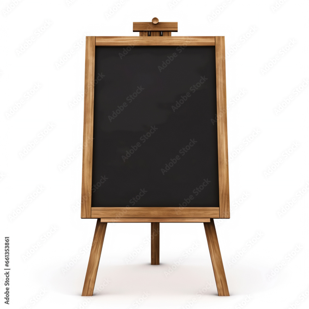 black board on white background, AI Generative. black board on white background, AI Generative.