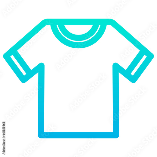 Outline Gradient Shirt icon