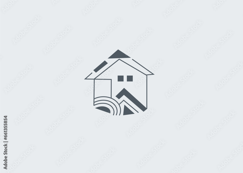Real estate logo building Construction Architecture vector design template. Building simple house logo. Flat icon isolated on white background. Real estate logo building Construction Architecture vector design template. Building simple house logo. Flat icon isolated on white background.