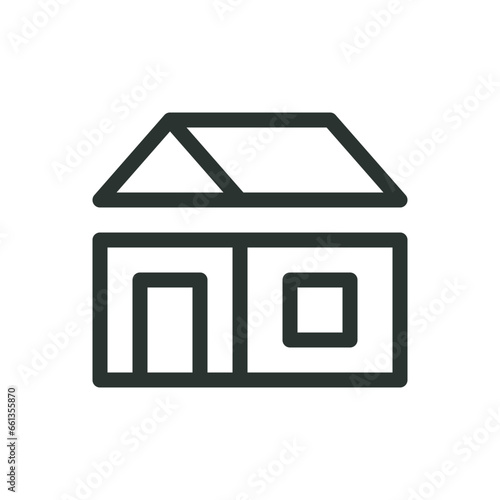 Modular architecture isolated icon, modular home vector icon with editable stroke