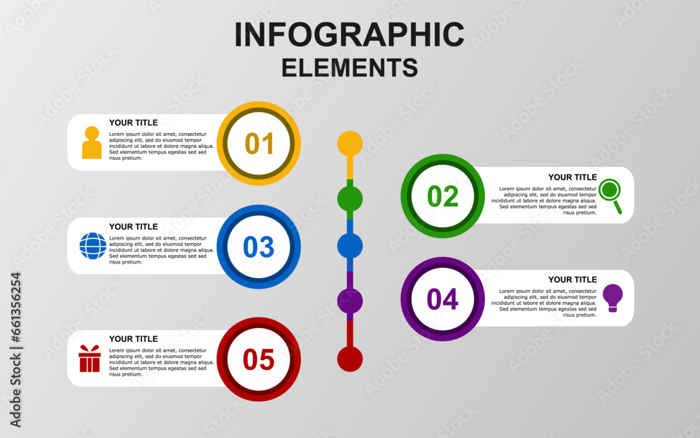 infographic template design with 5 steps. infographic design for presentations, banners, infographs and posters infographic template design with 5 steps. infographic design for presentations, banners, infographs and posters