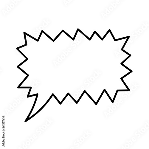 Vector high quality illustration of the loud speaking speech bubble symbol isolated on white background