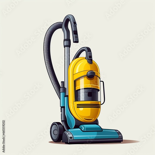 vacuum, cleaner, vacuum cleaner, isolated, cleaning, appliance, clean, dust, tool, home, white, equipment, hoover, housework, machine, household, floor, domestic, red, generative, ai