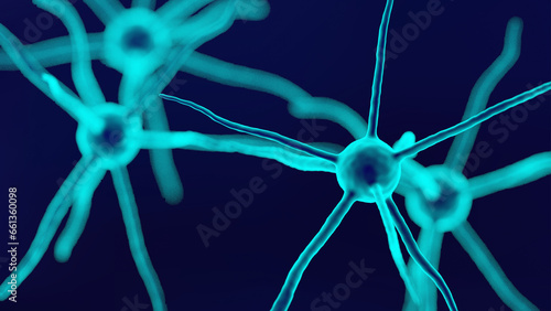 Neurons brain cell medical background.