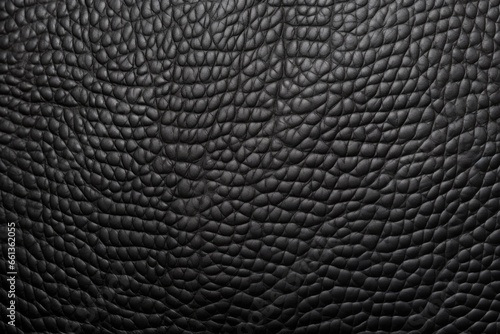 close-up shot of a black leather surface texture