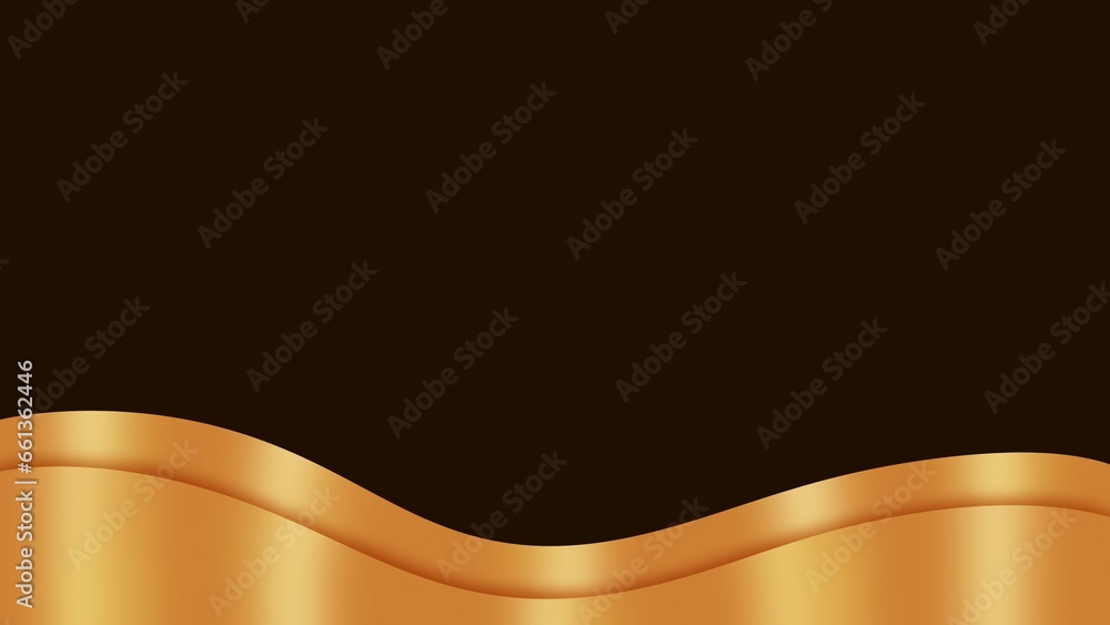 Fototapeta premium Smooth Bronze Wave Background 