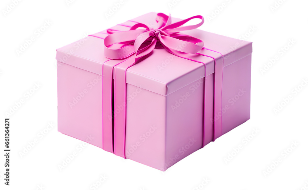 pink gift box with ribbon, with transparent background PNG pink gift box with ribbon, with transparent background PNG