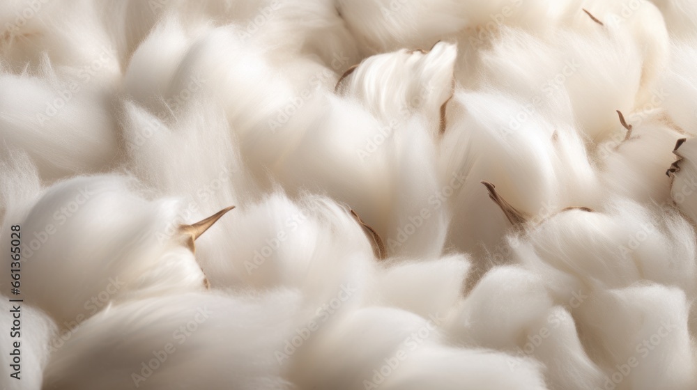 close up of white natural cotton background - obrazy, fototapety, plakaty 