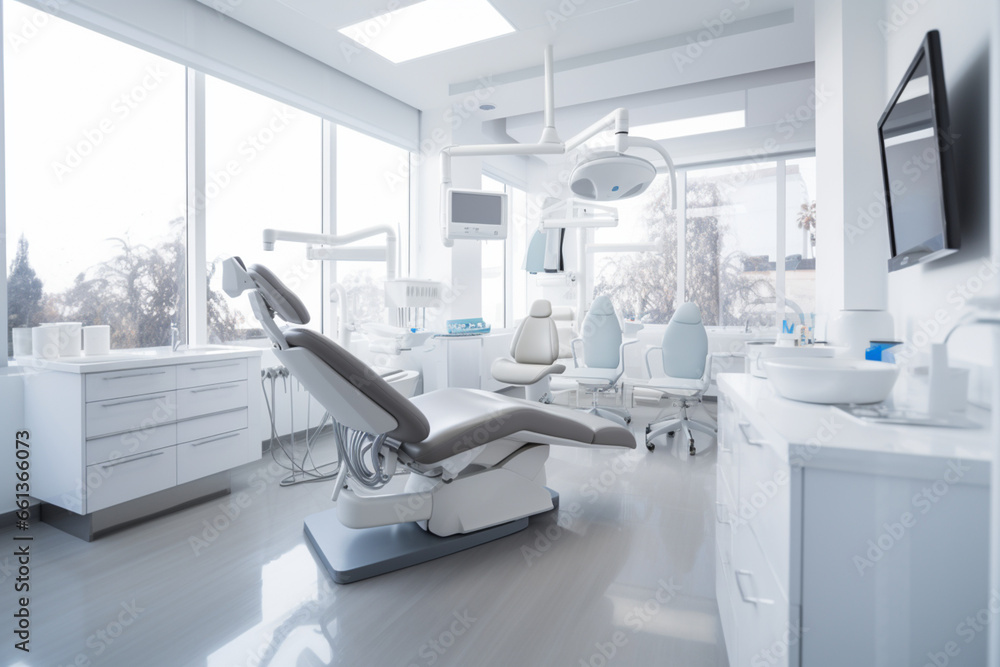 Interior of modern dental clinic