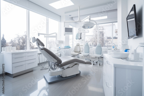 Interior of modern dental clinic © alisaaa