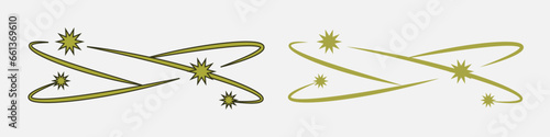 Dizziness vector set. Headache or stress