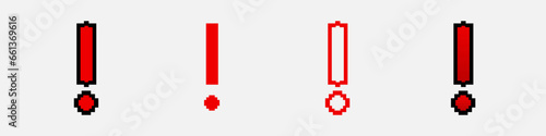 Pixel exclamation mark