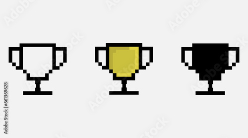 Pixel trophy award